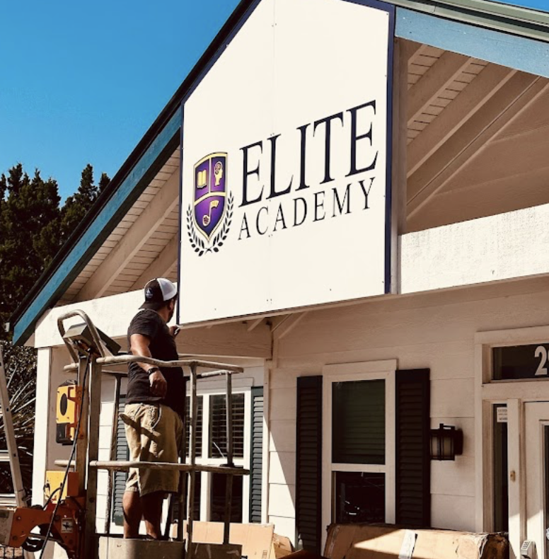 elite academy signage at location